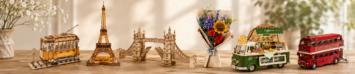 Wooden 3D puzzles