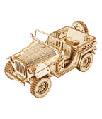 ROKR Army Jeep Scale Model 3D Wooden Puzzle