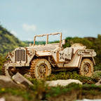 ROKR Army Jeep Scale Model 3D Wooden Puzzle