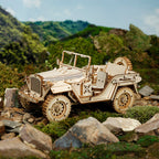 ROKR Army Jeep Scale Model 3D Wooden Puzzle