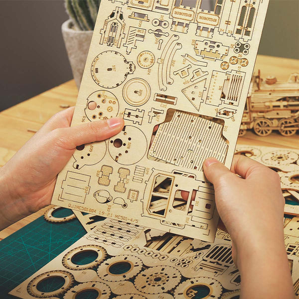 ROKR Army Jeep Scale Model 3D Wooden Puzzle