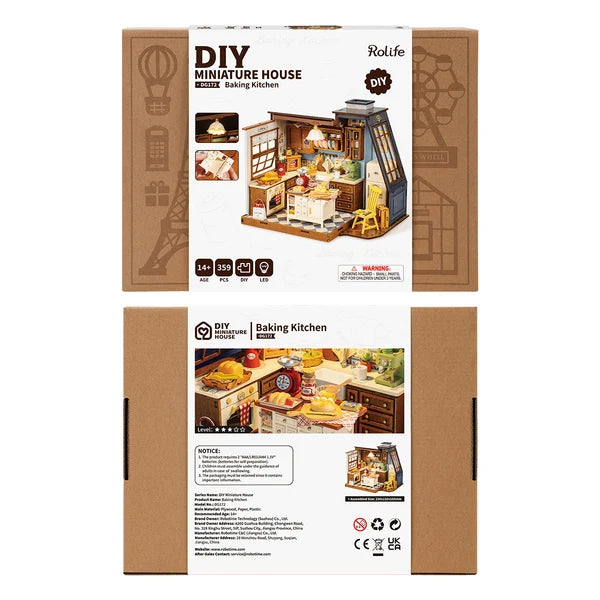 Rolife Baking Kitchen DIY Miniature House