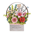 Rowood Wooden Flower Basket 3D Puzzle