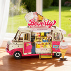Rolife Beverly's Ice Cream Truck 3D Wooden Puzzle