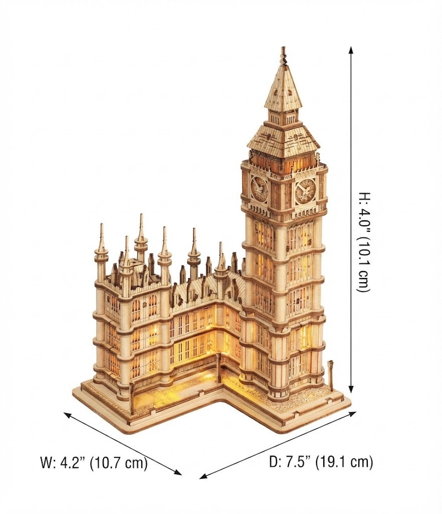 Rolife Big Ben with LED lights