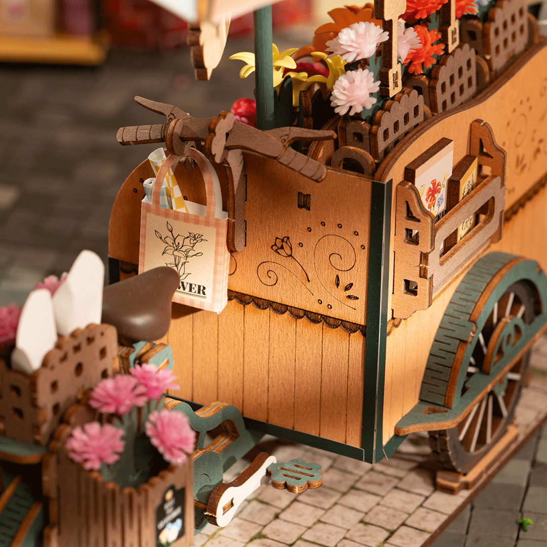Rolife Blossom Cart 3D Wooden Puzzle