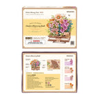Rowood Wooden Blooming Book DIY Flower Bouquet 3D Puzzle