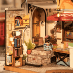 Rolife Corner Bookstore DIY Miniature House
