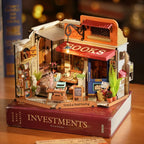 Rolife Corner Bookstore DIY Miniature House