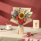Rowood DIY Wooden Flower Bouquet 3D Wooden Puzzle