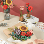 Rowood DIY Wooden Flower Bouquet 3D Wooden Puzzle
