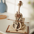 ROKR Magic Cello Mechanical Music Box 3D Wooden Puzzle