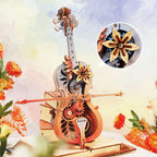 ROKR Magic Cello Mechanical Music Box 3D Wooden Puzzle