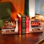 Rolife Century Train DIY Book End