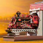 Rolife Century Train DIY Book End