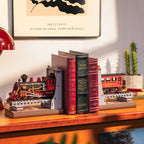 Rolife Century Train DIY Book End