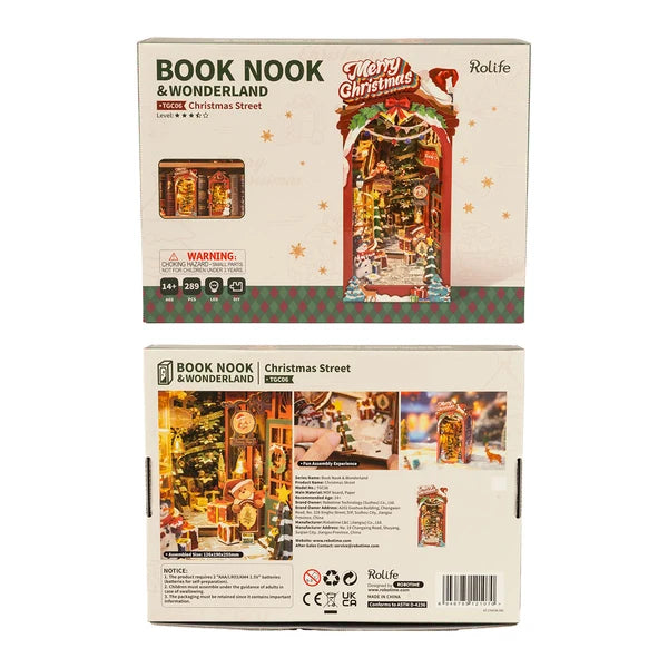 Rolife Christmas Street DIY Book Nook