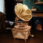 ROKR Diva Gramophone Music Box Wooden 3D Puzzle