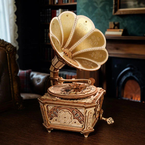ROKR Diva Gramophone Music Box Wooden 3D Puzzle