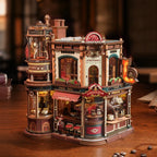 ROKR Dream Coffee Factory Music Box Wooden 3D Puzzle