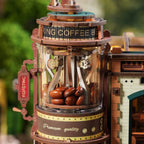 ROKR Dream Coffee Factory Music Box Wooden 3D Puzzle