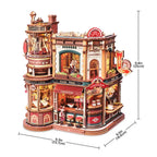 ROKR Dream Coffee Factory Music Box Wooden 3D Puzzle
