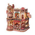 ROKR Dream Coffee Factory Music Box Wooden 3D Puzzle