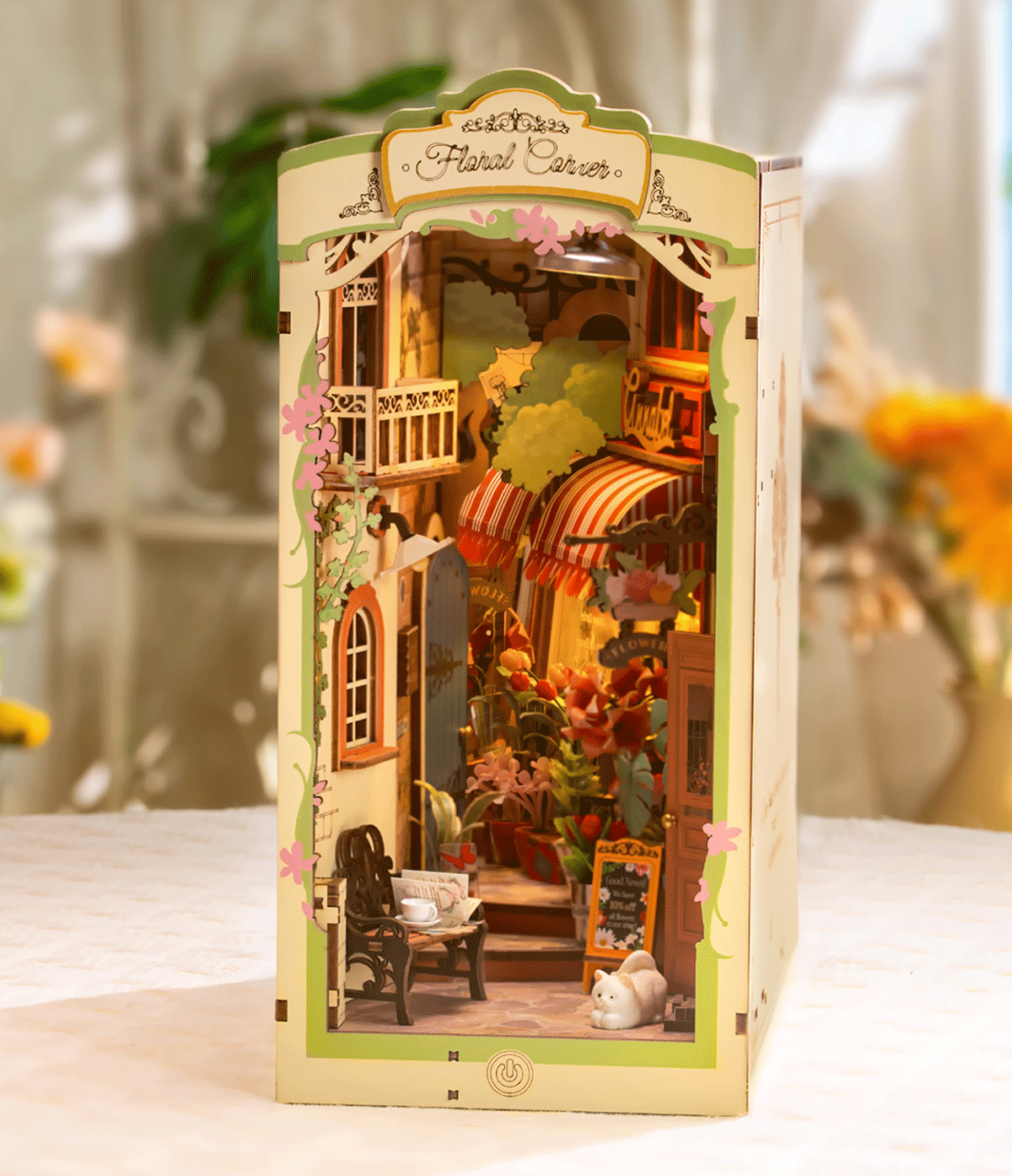 Rolife Floral Corner DIY Book Nook