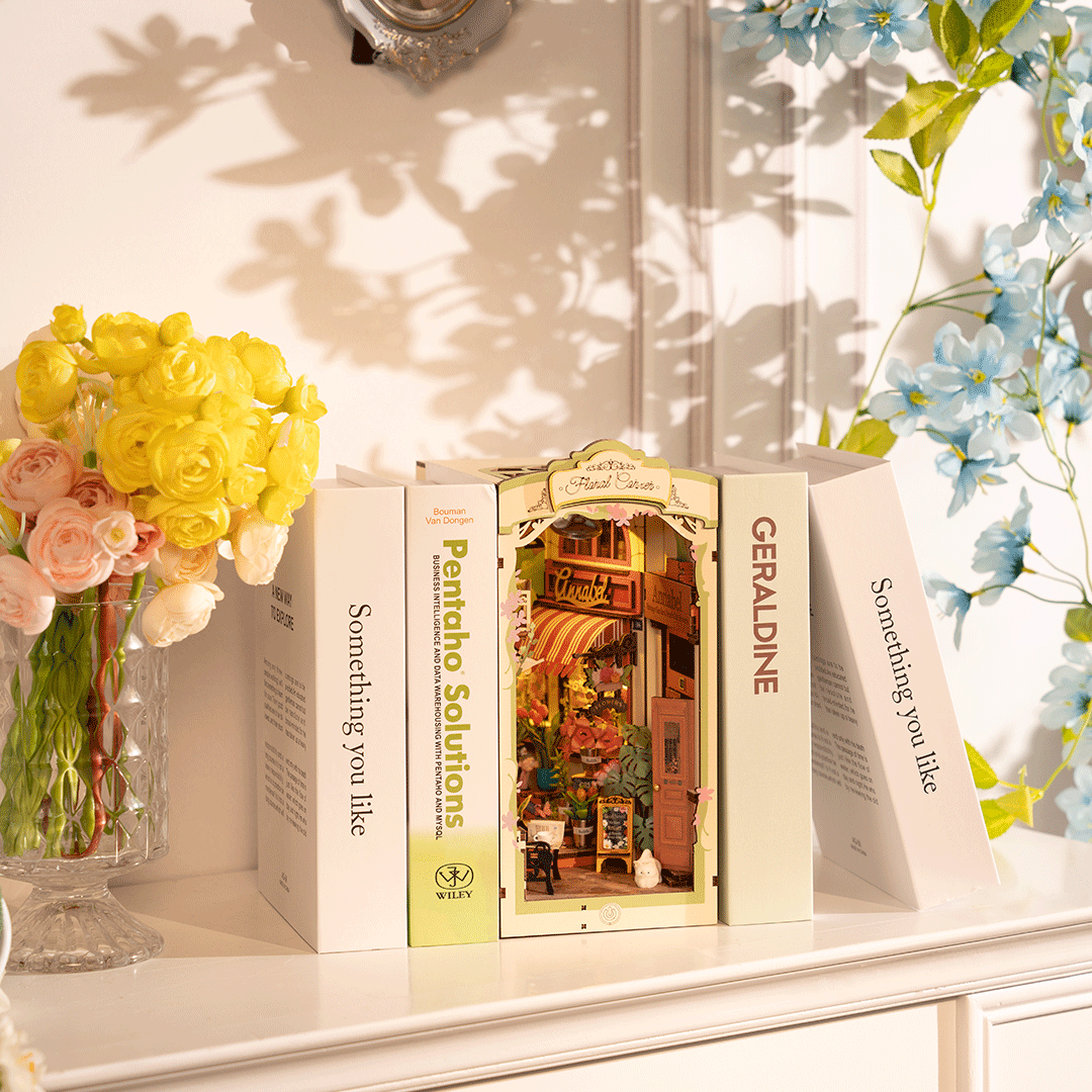 Rolife Floral Corner DIY Book Nook