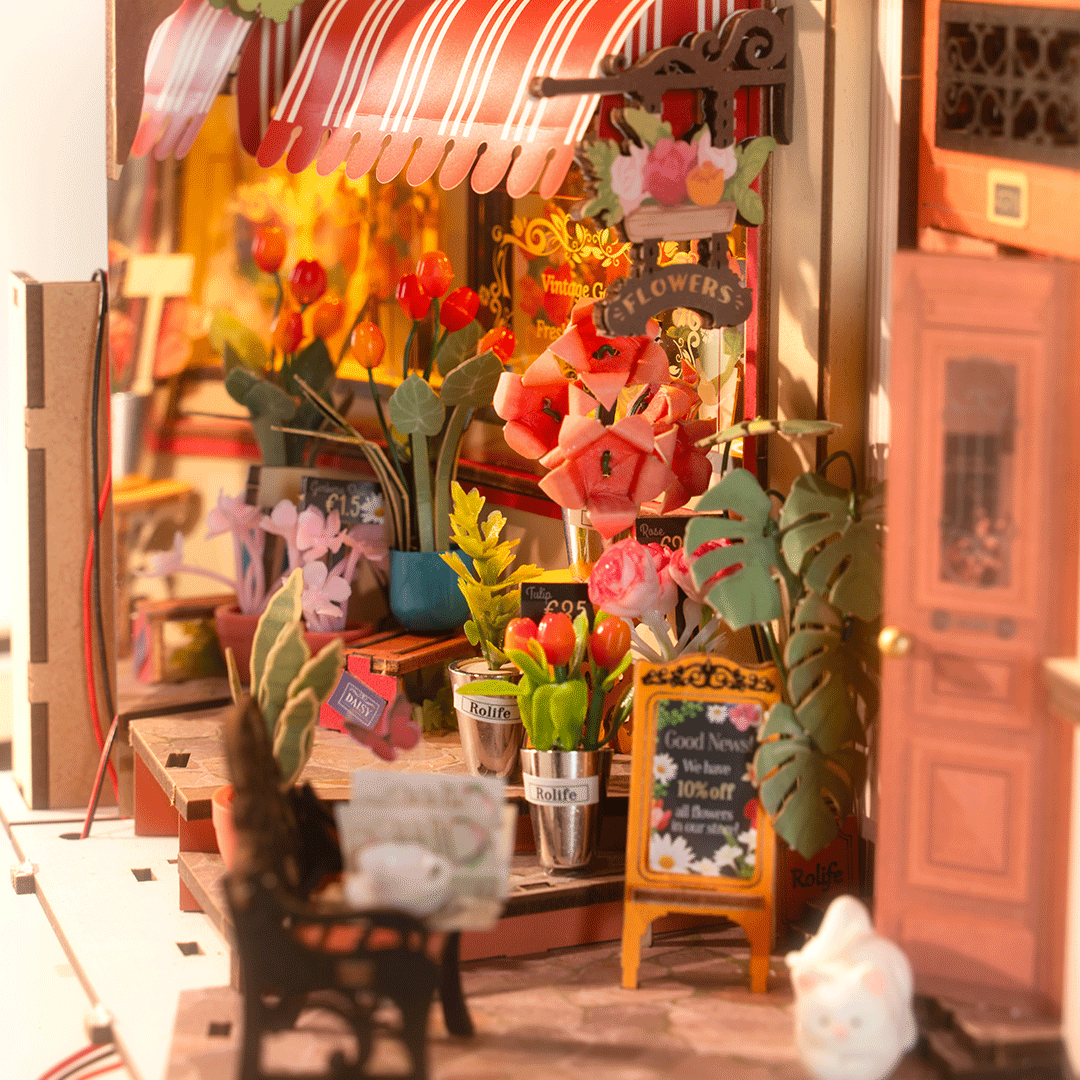 Rolife Floral Corner DIY Book Nook