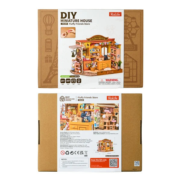 Rolife Fluffy Friends Store DIY Miniature House