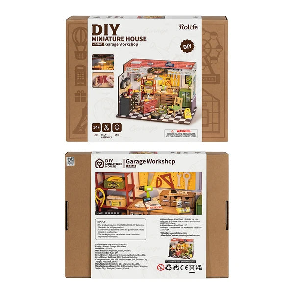 Rolife Garage Workshop DIY Miniature House