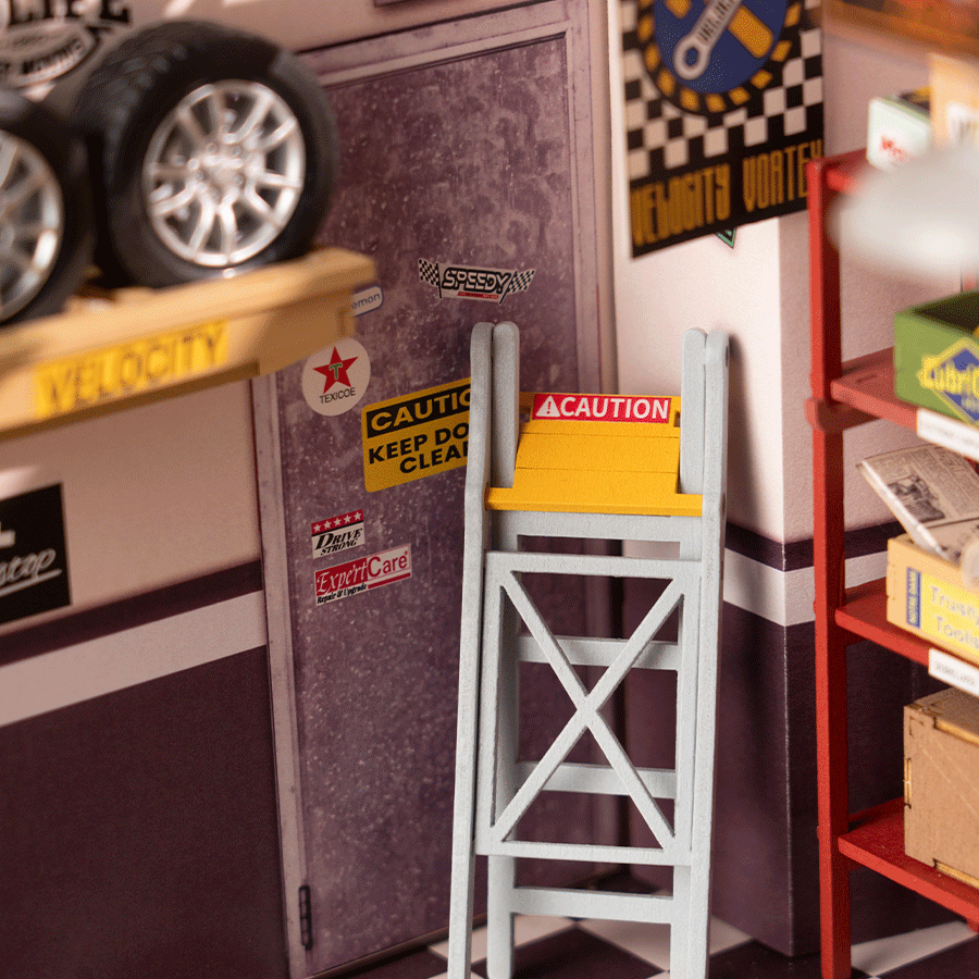 Rolife Garage Workshop DIY Miniature House