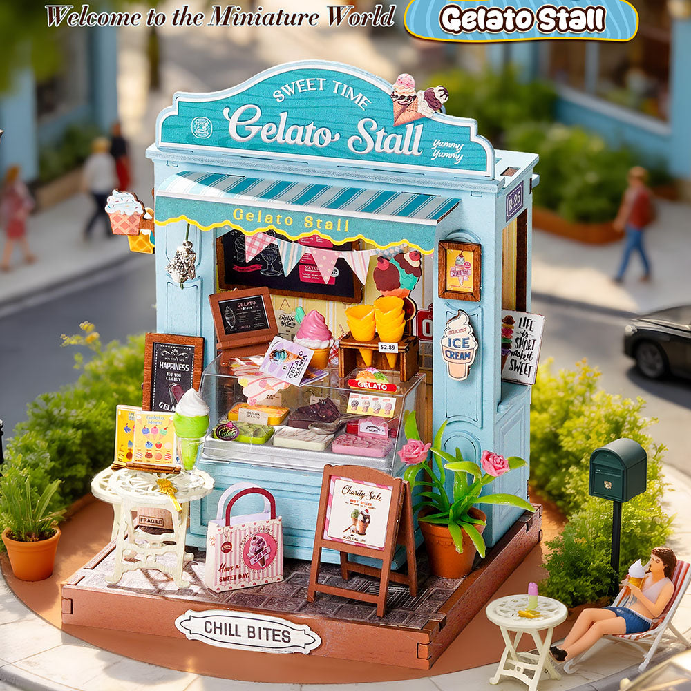 Rolife Gelato Stall DIY Miniature House