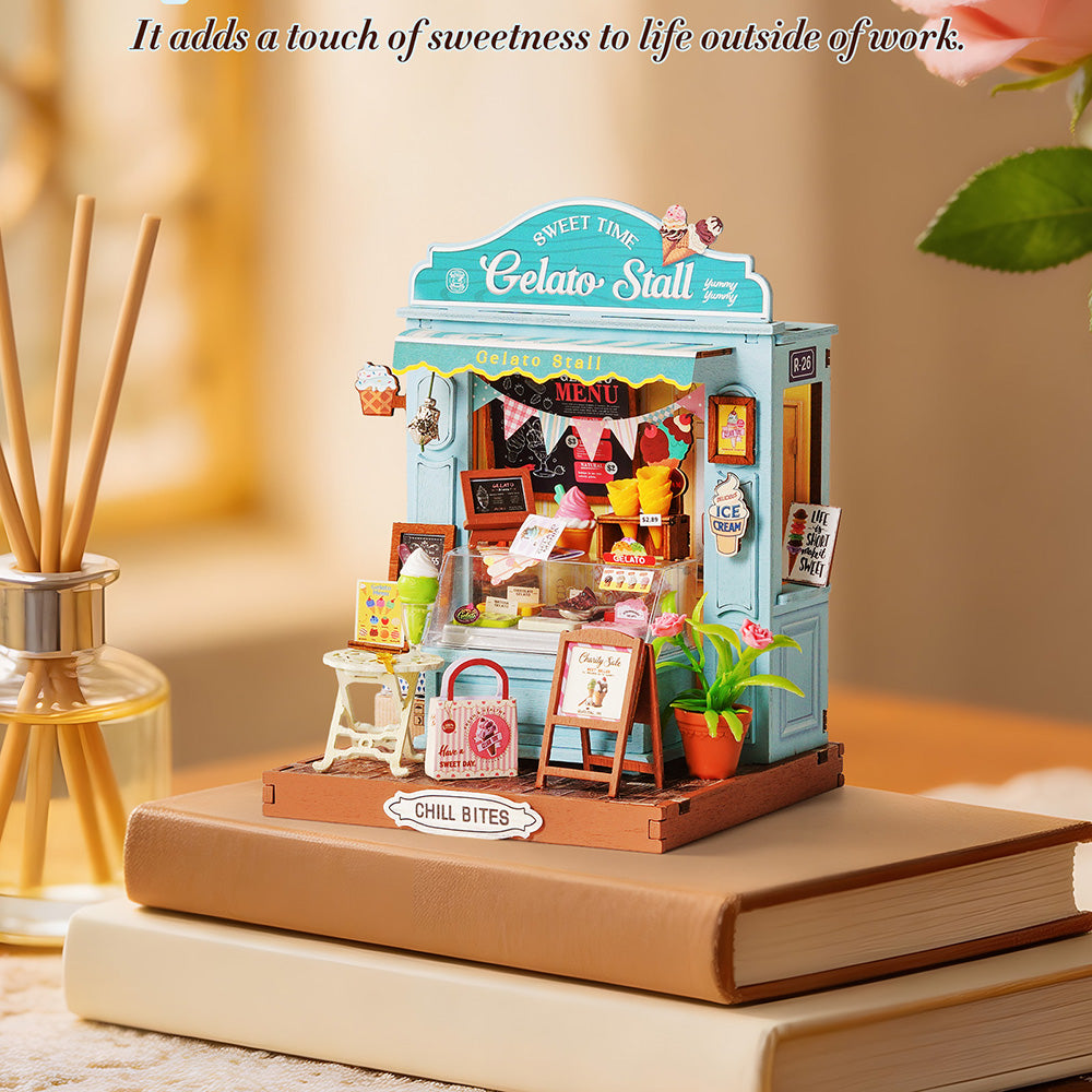 Rolife Gelato Stall DIY Miniature House