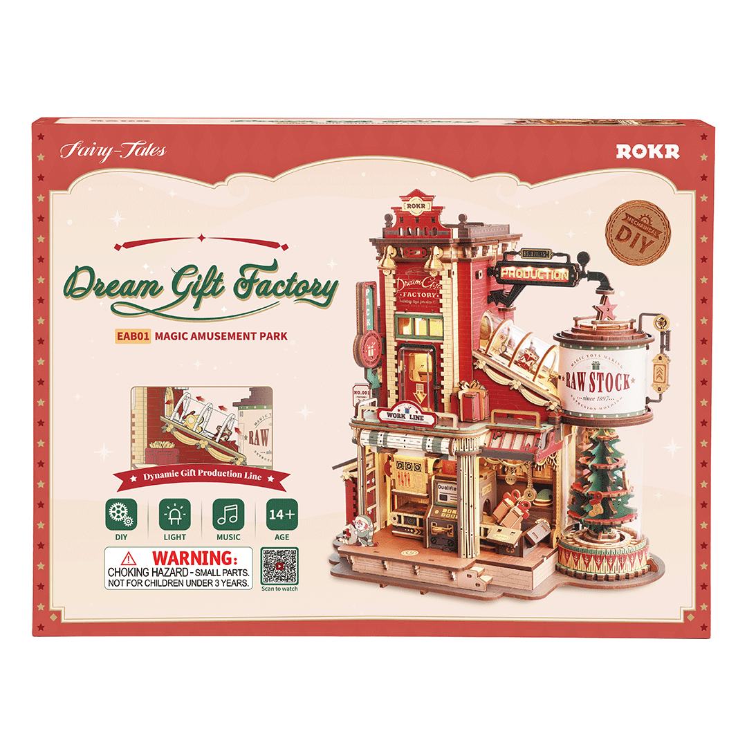 ROKR Dream Gift Factory Wooden Music Box