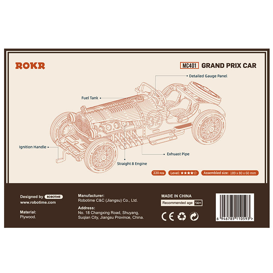 ROKR Grand Prix Car Scale Model 3D
