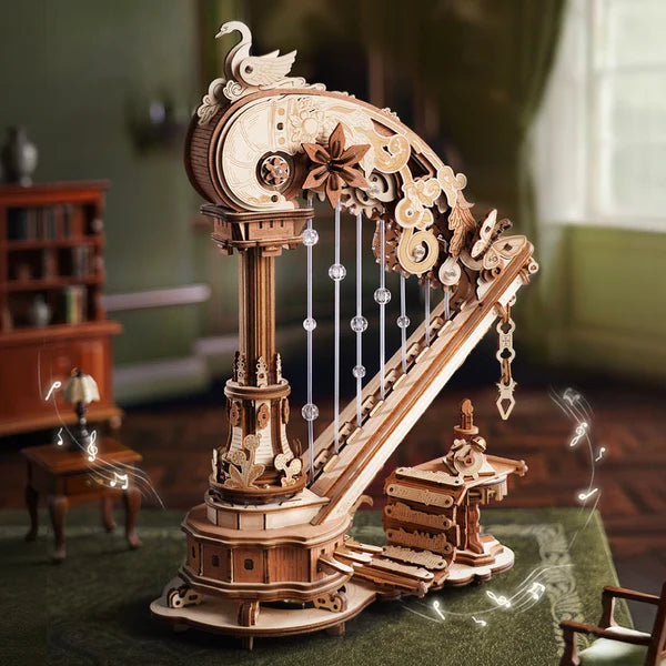 ROKR Magic Harp Music Box Wooden 3D Puzzle