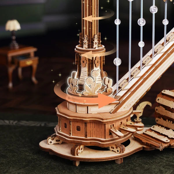 ROKR Magic Harp Music Box Wooden 3D Puzzle