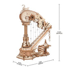 ROKR Magic Harp Music Box Wooden 3D Puzzle