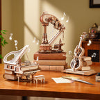 ROKR Magic Harp Music Box Wooden 3D Puzzle