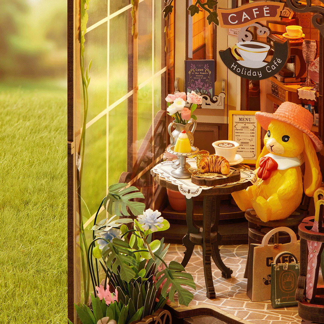 Rolife Holiday Cafe DIY Book Nook