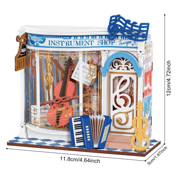Rolife Melody Instrument Shop DIY Miniature