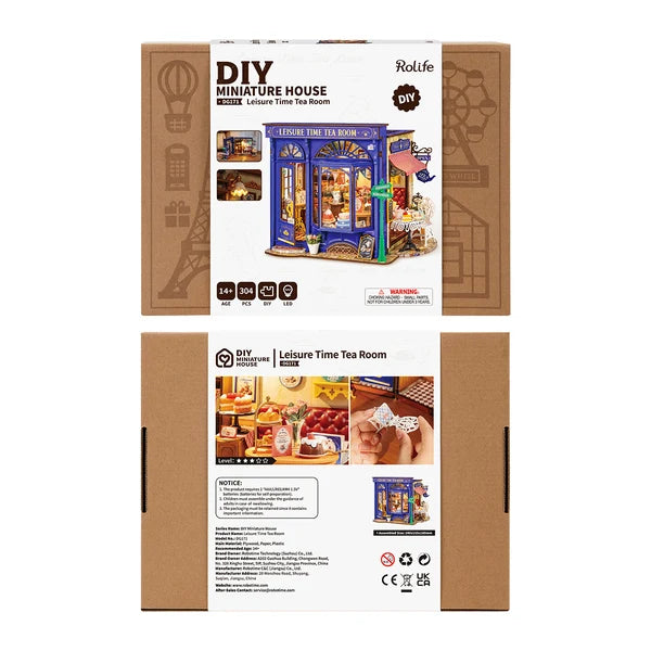 Rolife Leisure Time Tea Room DIY Miniature House