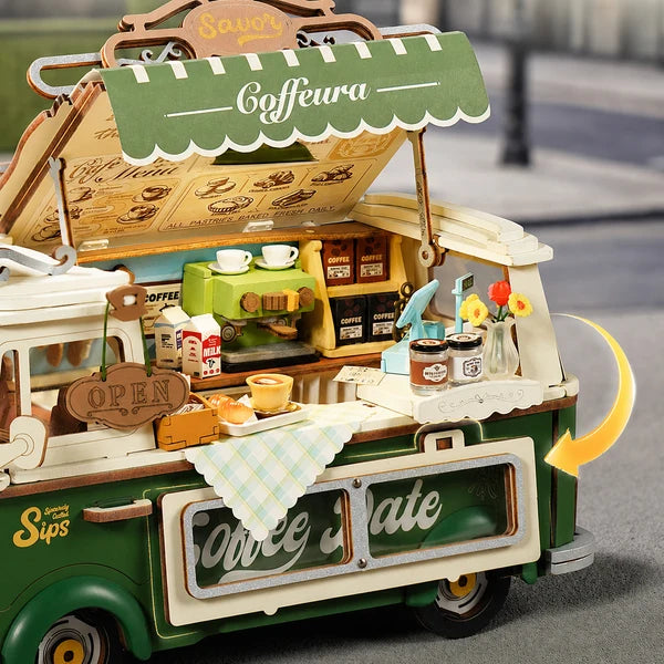 Rolife Leo's Coffee Truck 3D Wooden Puzzle