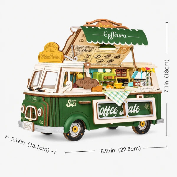 Rolife Leo's Coffee Truck 3D Wooden Puzzle
