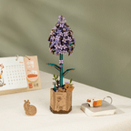 Rowood Wooden Flower 3D Wooden Puzzle Lilac