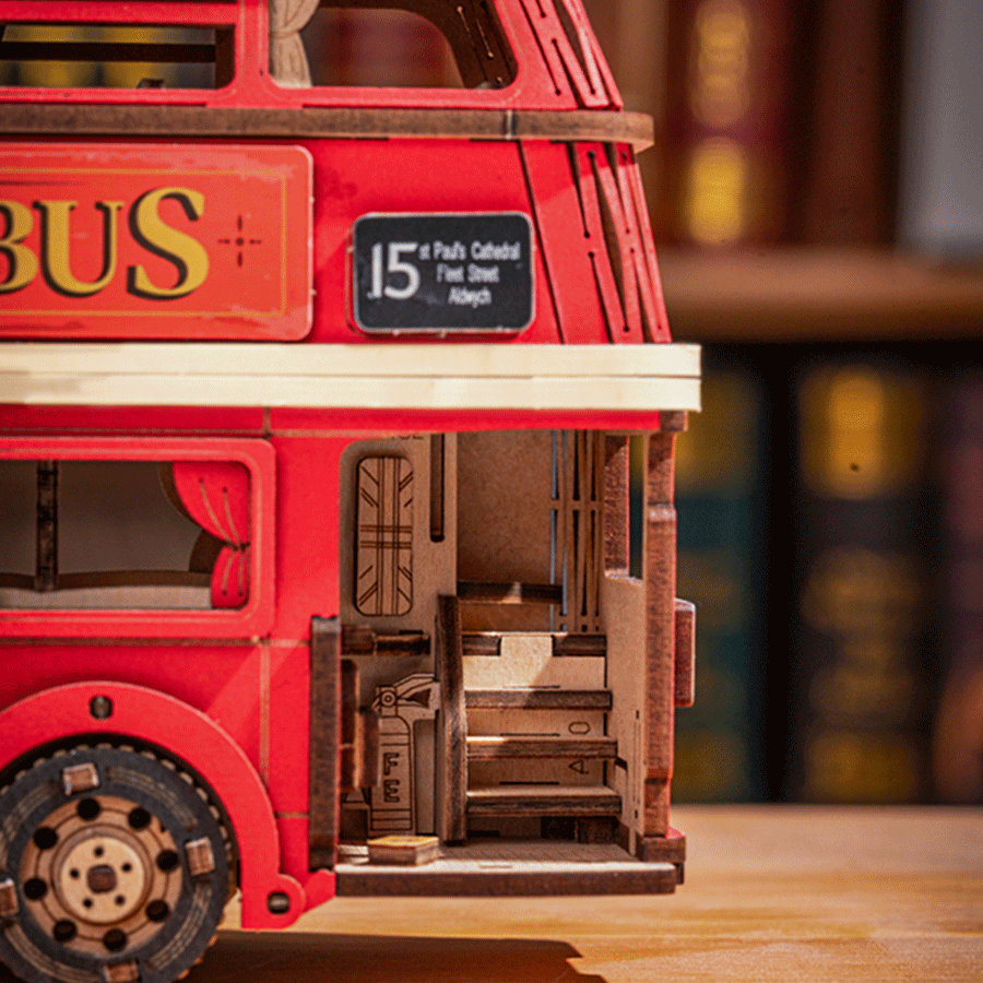 Rolife London Tour Bus 3D Wooden Puzzle