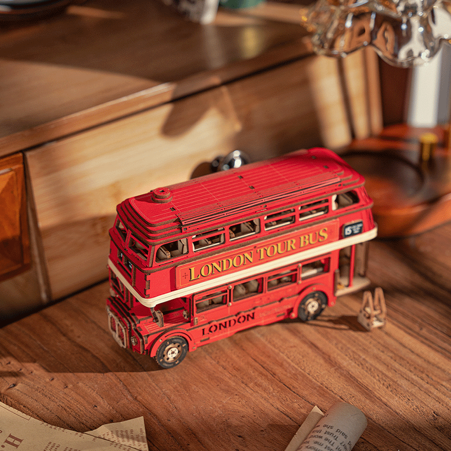Rolife London Tour Bus 3D Wooden Puzzle