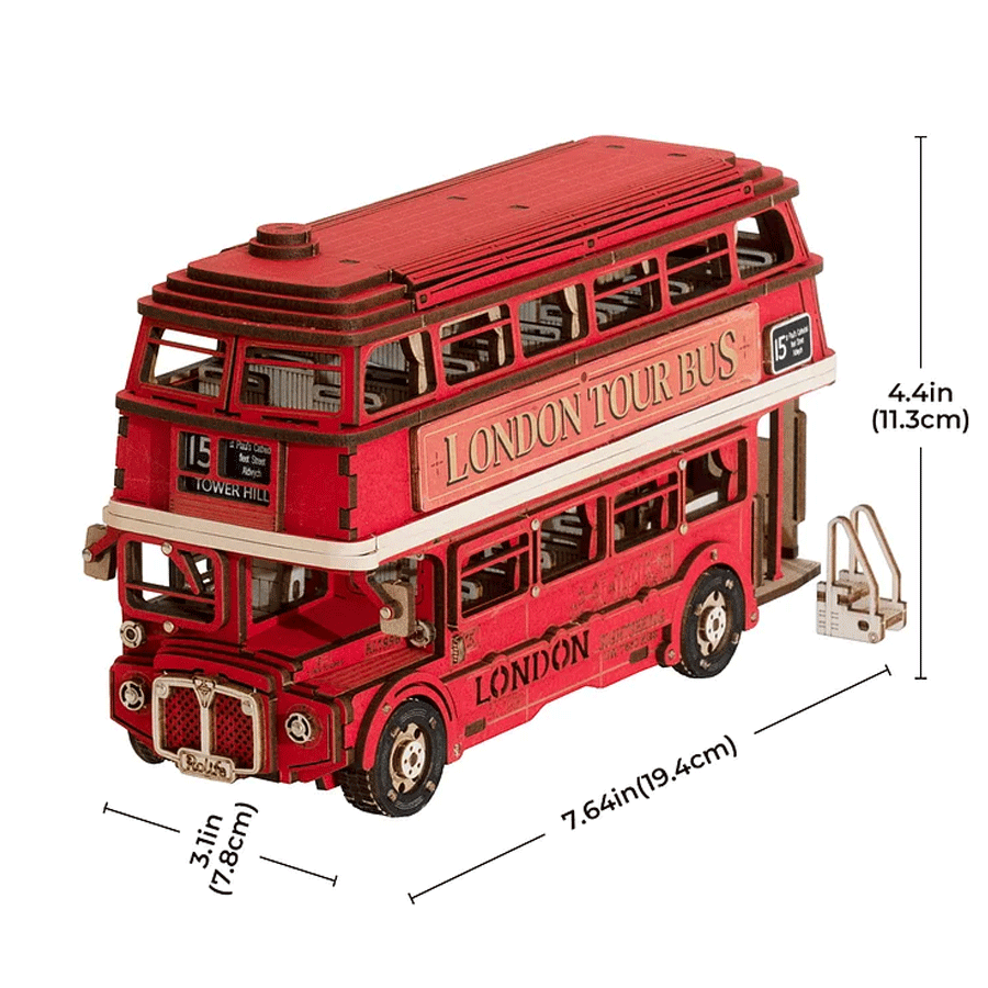 Rolife London Tour Bus 3D Wooden Puzzle